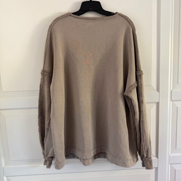 Free People French Oak Romy Rollneck Sweatshirt Size Large 41338 - Picture 7 of 12